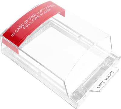 Brandalarm Beschermkap - Noodknop Afdekking - Veiligheidsbescherming - Brandwerende Constructie - 21.5x13x5.5 cm - Transparant