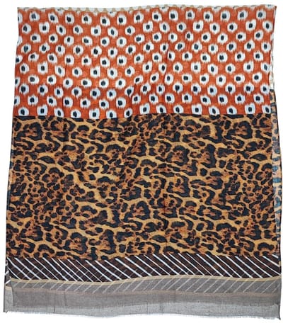 Lange Dunne Sjaal - Panterprint - Bruin - 180 x 80 cm (2321)