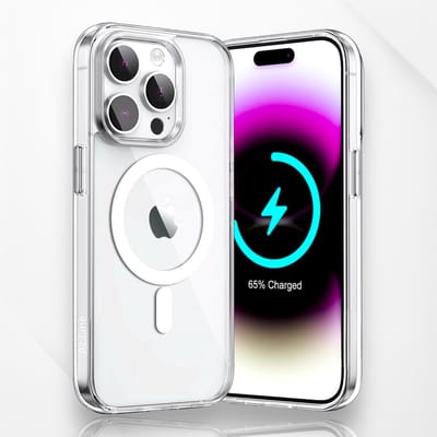 iPhone 14 Pro Ultieme MagSafe Case - Transparante Luxe en Kracht Bescherming - Geschikt voor iPhone 14 Pro