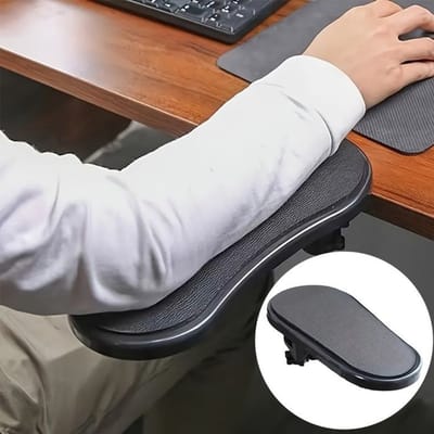 De ergonomisch ontworpen armleuningen bieden comfortabele ondersteuning voor de ellebogen en zijn ideaal voor gebruik op kantoor.