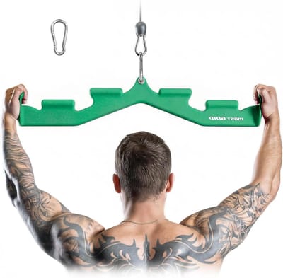 Lat Pull Down Bar - Rugtrainings Bar - Rugspieren Trainen - Meerdere Gripposities - 88.9 cm - Groen