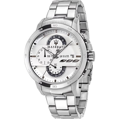 Maserati R8873619004 Ingegno Chronograaf herenhorloge met witte wijzerplaat