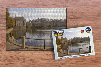 Puzzel Vijver voor het Binnenhof in Den Haag - Legpuzzel - Puzzel 1000 stukjes volwassenen