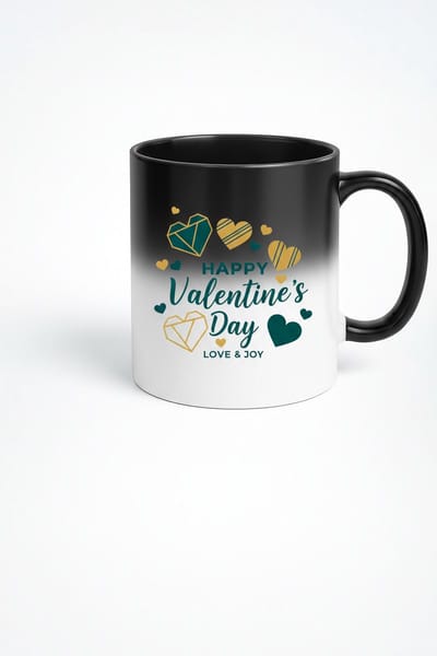 Magische Happy Valentine's Day Mok - Hittegevoelige Valentijnscadeau