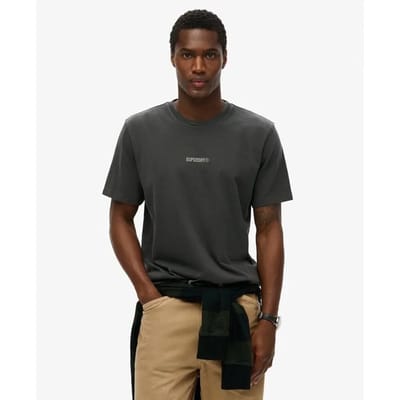 Superdry - T-shirt met micrologo - Heren - T-shirts