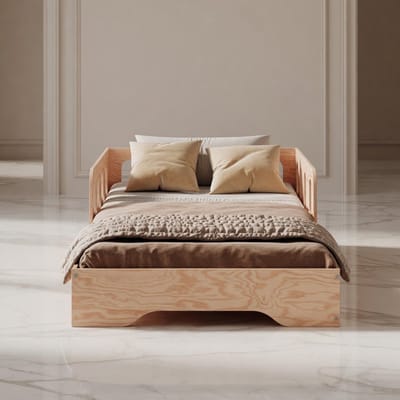 Montessori Vloerbed Kinderbed 70x160 cm met Lattenbodem – Veilig FSC Houten Peuter- en Kinderbed met Valbescherming en Scandinavisch Design – Mobili Bella