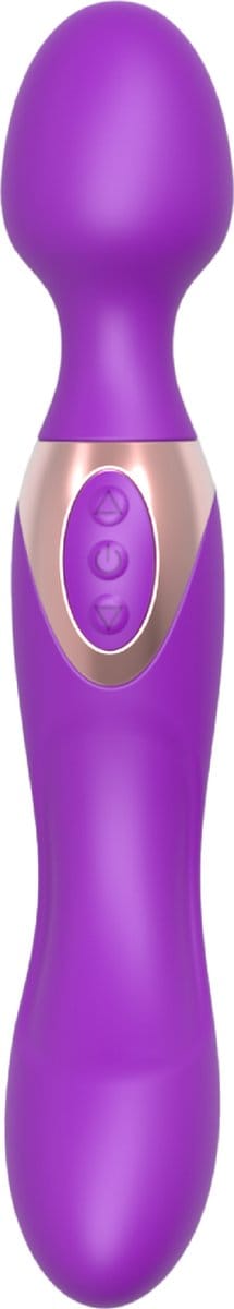 Cupitoys® Wand vibrator met dildo - 2 in 1 - 22,2cm - Paars - 10 standen - Vibrators voor vrouwen en mannen - Sex toys voor vrouwen en mannen