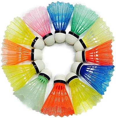 Nylon Badminton Ballen - Vliegende Ballen - Sport Oefenen - Duurzame Composiet Kurk - 12 Stuks - Meerdere Kleuren