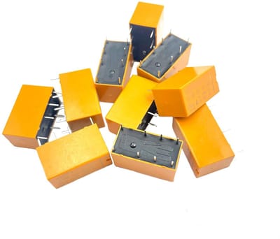10 Stuks 8-Pins DPDT Micro Relais PCB voor DC Toepassingen