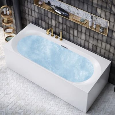 Villeroy & Boch Loop & Friends Oval Duo bathtub 180 x 80 cm, Airpool Entry incl. water inlet UAE180LOF2B2V01