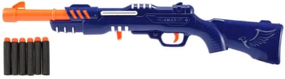 Toi-Toys - Police Rifle Blue with 6 Foam Arrows