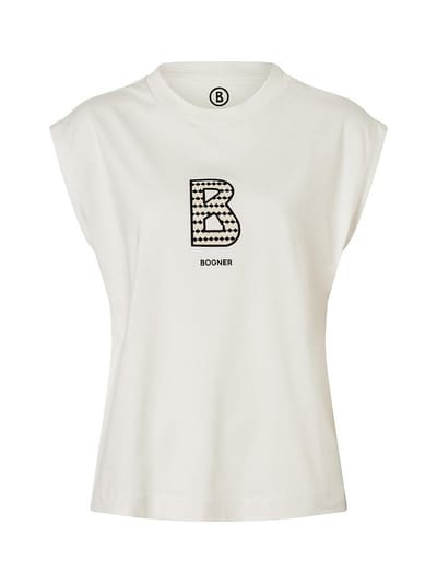 Mouwloos Loose Fit-shirt ronde hals Dania Van Bogner wit