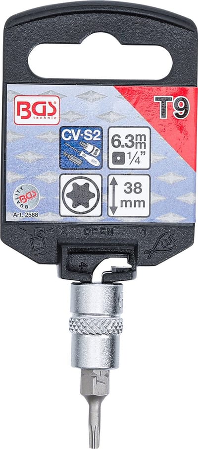 BGS Dopsleutelbit 1/4 Torx T9