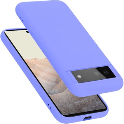 Cadorabo Hoesje geschikt voor Google PIXEL 6 in LIQUID LICHT PAARS - Beschermhoes gemaakt van flexibel TPU silicone Case Cover