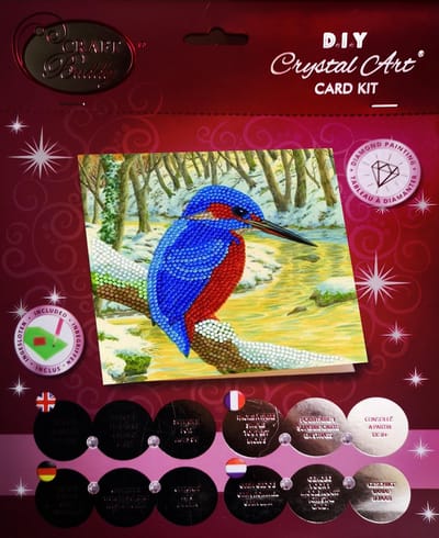 Crystal Card Kit | Diamond painting Kingfisher