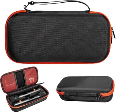 Bluetooth microfoontas, geschikt voor JBL PartyBox draadloze microfoon, draadloze microfoonbehuizing, handheld dual microfoon, reistas voorgeschikt voor ontvanger, adapter, batterijen