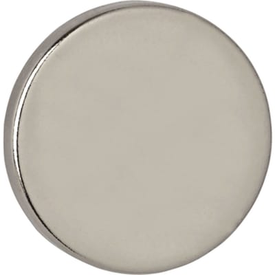 MAUL Magneet rond 4 stuks 4,2 kg staal metaal Neodymium magnetisch Ø 2 x 0.3 cm zilver