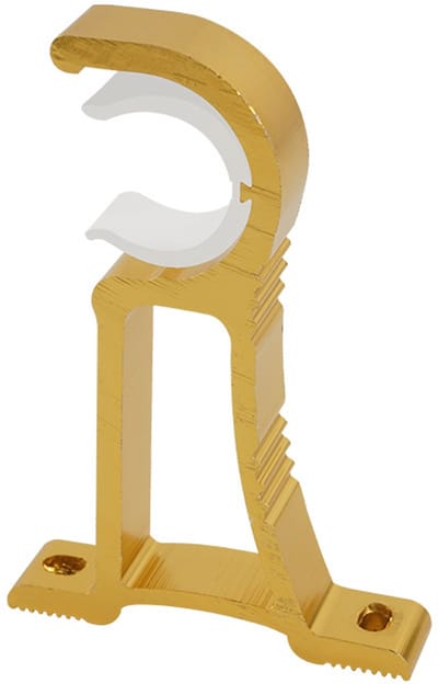 4 stuks zware metalen gordijnroede, gordijnroedebeugel, dubbele gordijnroedestanghouder, gordijnbeugel, aluminium gordijnroedebeugel, gouden gordijnroedebeugel