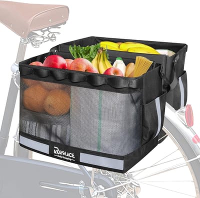 Fietstassen Set - Bagagedragertassen - Fietsen & E-bikes - Reflecterende Vlekken - 45 Liter Capaciteit - Zwart