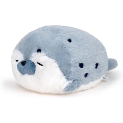 40CM Schattige Zeehond Pluche Kussen Levensechte Simulatie Knuffel Zeeotter Zachte Pop Dierenspeelgoed Kawaii Cartoon Blauw Bruin Otter Kind Cadeau 40cm blauw