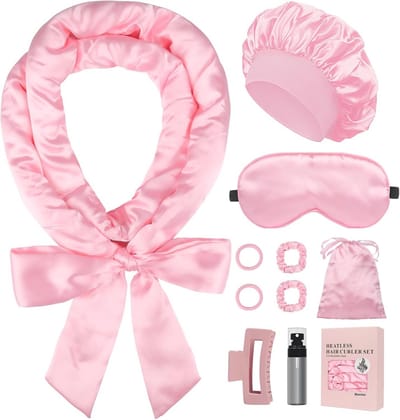 Hittevrije Krulspelden 's Nachts voor Zachte Krullen zonder Hitte - 178 cm - Set van 10 - Roze