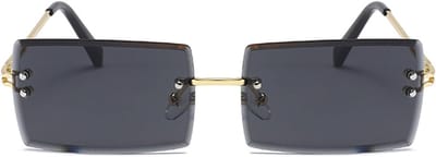 Retro Zonnebril - Rechthoekig Design - 1 Stuks - UV400 Bescherming Polycarbonaat Lens - Dames Heren Reizen Feesten