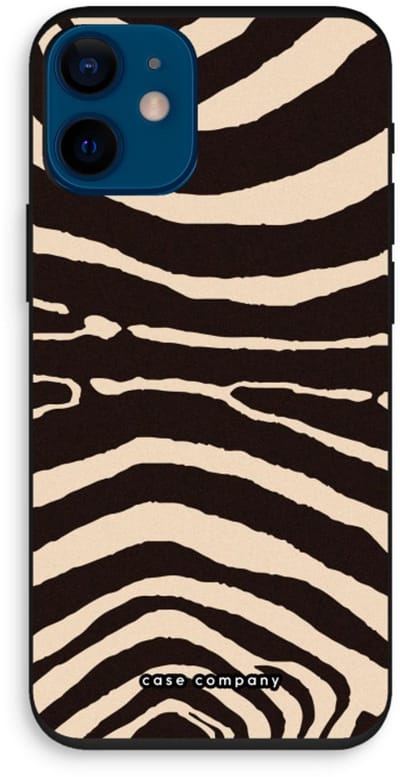 Case Company® - Hoesje geschikt voor iPhone 12 mini hoesje - Arizona Zebra - Biologisch Afbreekbaar Telefoonhoesje - Bescherming alle Kanten en Schermrand