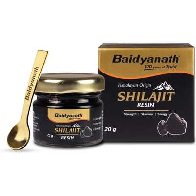 Baidyanath Himalayische Shilajit Hars 20g Natuurlijke Energiebooster voor Kracht, Vermogen en Uithoudingsvermogen