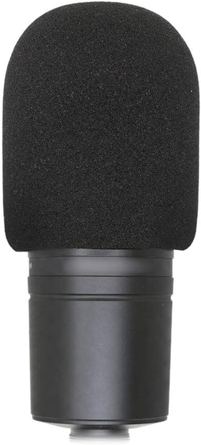 Microfoon Schuim Windscreen Cover, Ideaal Popfilter Masker voor Grote Microfoons zoals Audio Technica AT2020, Geluidsisolatie en Windbescherming