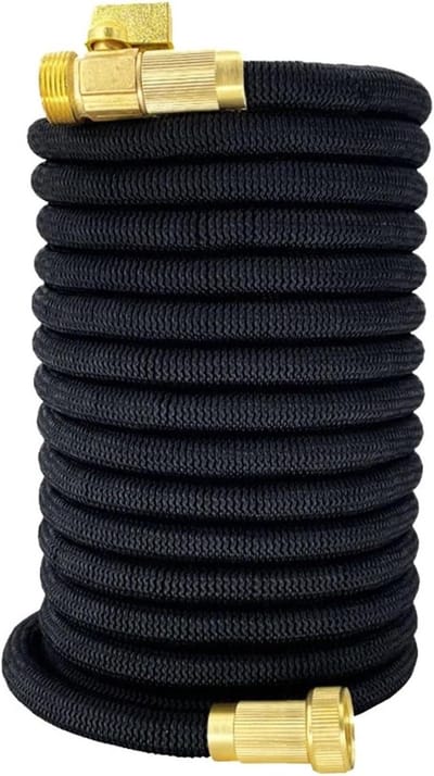 Tuinslang - Flexibele slang - Gazon besproeien - Verlengt tot 30 meter - 75 voet - Zwart
