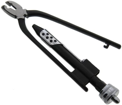 Draadtwisters - Veiligheidsdraadtangen - 6-inch draadtwisters - Draadtwisters met één richting - Vergrendelbare bekken - Geschikt voor het twisten van draden in vliegtuig- en automobieltoepassingen - Zwart