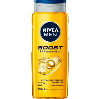 NIVEA Men Boost 24h Fresh Effect 3-In-1 Shower Gel 500 ml