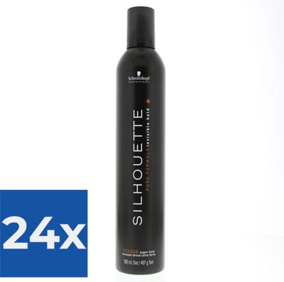 Schwarzkopf Professional - Silhouette Super Hold Mousse - 500ml - Voordeelverpakking 24 stuks