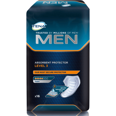 Tena Men Level 3 - Lot de 6 paquets de 16 couches pour homme