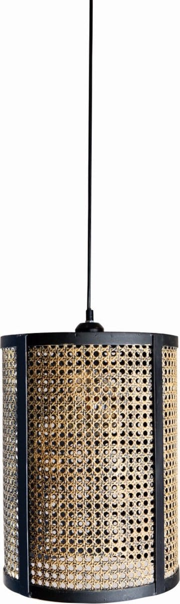 PTMD Bayu Hanglamp - 27 x 27 x 42 cm - Ijzer - Zwart