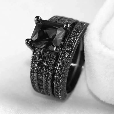 Charm Koppelringen Romantische Vrouwen Rode Strass Ringen Set Trendy Mannen Roestvrij Staal Keltische Draak Ringen Trouwring Sieraden 12 gray