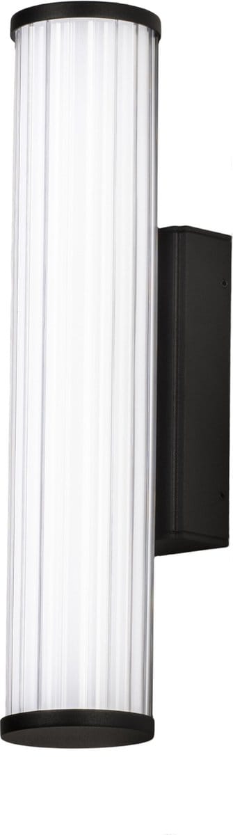 Lumidora Wandlamp 74403 - Voor binnen - AUDREY - Ingebouwd LED - 8.0 Watt - 500 Lumen - 3000 Kelvin - Zwart - Wit - Kunststof - Badkamerlamp - IP44