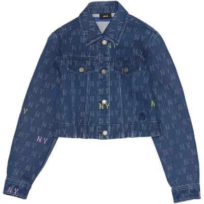 MLB New York Yankees SS25 Mode Klassiek Veelzijdig Jeansjack Damesjassen 3FDKM0654-50INS M blue