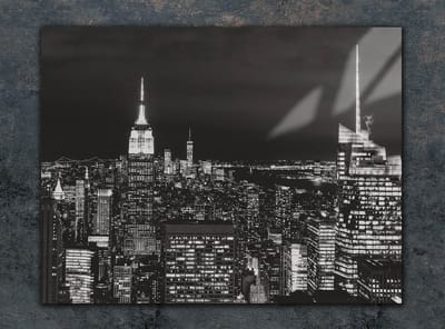 TMK ArtDeko - Snijplank - Glas - 30x22 cm - Stadsontwerp