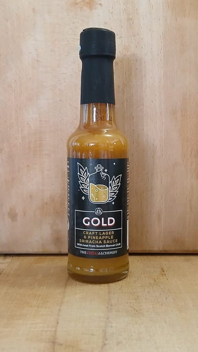 Gold - Craft Lager & Pineapple Sriracha Sauce - ChilisausBelgium - The Chilli Alchemist