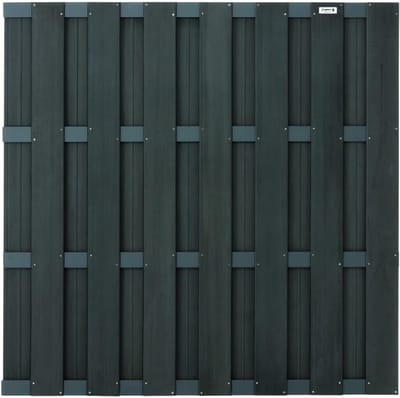 Tuinscherm Composiet - Schuttingpaneel Tuinafscheiding - Creëer Privacy - 15 Jaar Garantie - 180x180cm - Antraciet