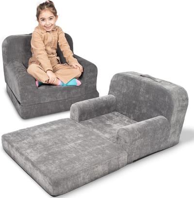 Kinderfauteuil 2-in-1: Stoel en Loungestoel voor Peuters - Lichtgewicht en Verstelbaar
