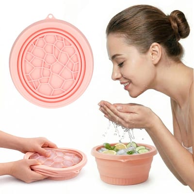 Siliconen Gezichtsbad - Diepe Poriënreiniging - Gezichtssauna - Blackhead Remover - Spa Gezichtsreiniging - Skincare Producten - Gezichtsverzorging - 25 x 23 x 9,5 - Roze - Peach Beauty