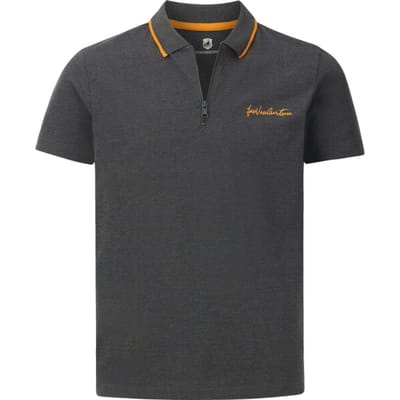 Jan Vanderstorm herren Poloshirt - 60/62 - donkergrijs - Plus Size