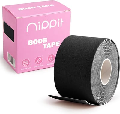 Nippit boob tape - Boobtape - Fashion tape - BH tape - 5 meter - Zwart