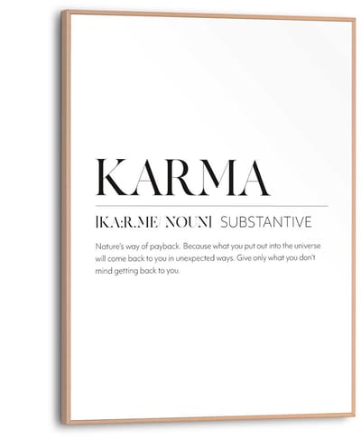 Schilderij Karma - 40 x 30 - Hout - REINDERS