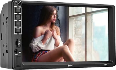 TechU™ Autoradio AT45 – 2 Din – 7 inch Touchscreen Monitor – Bluetooth – Android & iOS – Handsfree bellen – USB – FM radio – Incl. Afstandsbediening