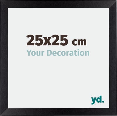Your Decoration - Fotolijst 25x25 cm - MDF - Zwart Mat - Mura