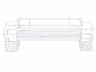 Keuken Organizers - Gootsteen Organizer - Vaatdoekhouder - Vaatdoekhouder Organizer - Keuken Accessoires - Badkamer Organizer - Aanrecht en Keuken Organiser - Keuken Organizer met Sponshouder, Doekhouder en Haken - Wit