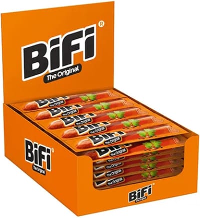 BiFi Original - Salami stick - Ideale Vlees Snack - voor Tussendoor, Onderweg of in de Lunchtrommel - 40x20g